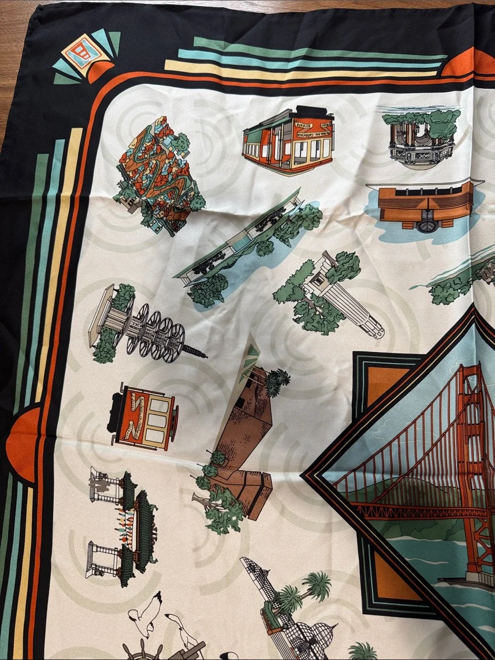 Swiss silk company silk scarf